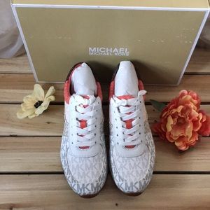 Michael MK Allie Trainer Signature Logo Sneakers